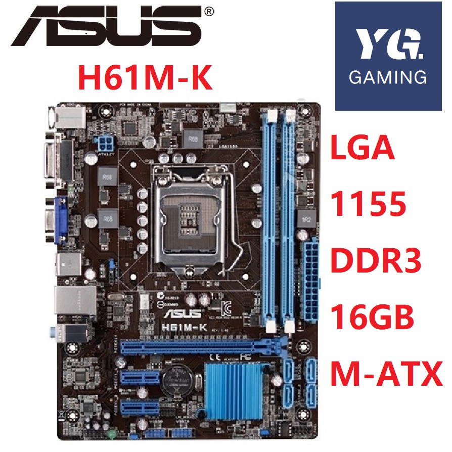 Lga 1155 Motherboard Asus H61me Motherboard Set G2030 Cpus And Ddr3
