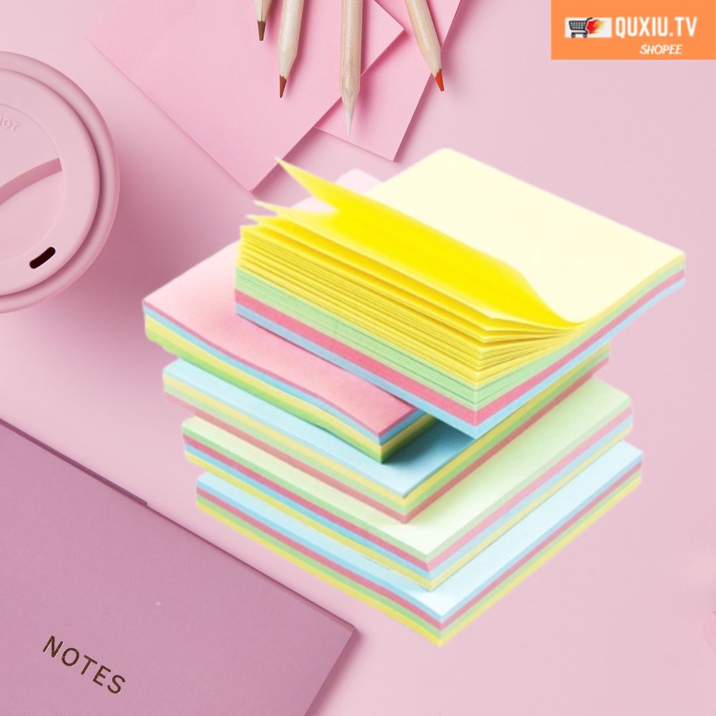 Sticky Notes Multicolor Note Paper Office & School Sticky Notes 76mm*76mm Shopee Philippines