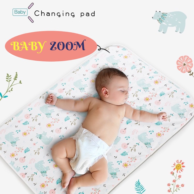 Baby Waterproof Diaper Changing Mat Pad Washable Travel Mat for Infants