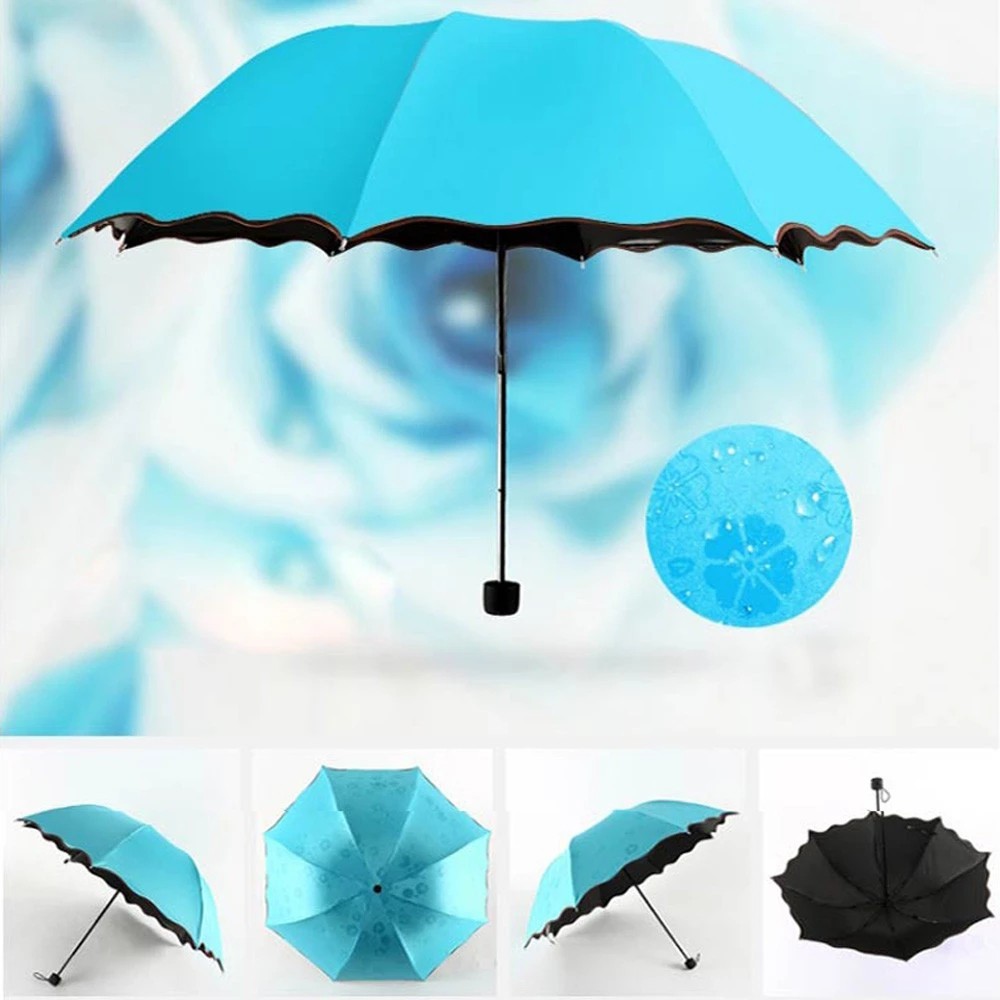 JPP High Quality ☆ Rain Windproof Flowering Umbrella ☆ UV Folding Sun
