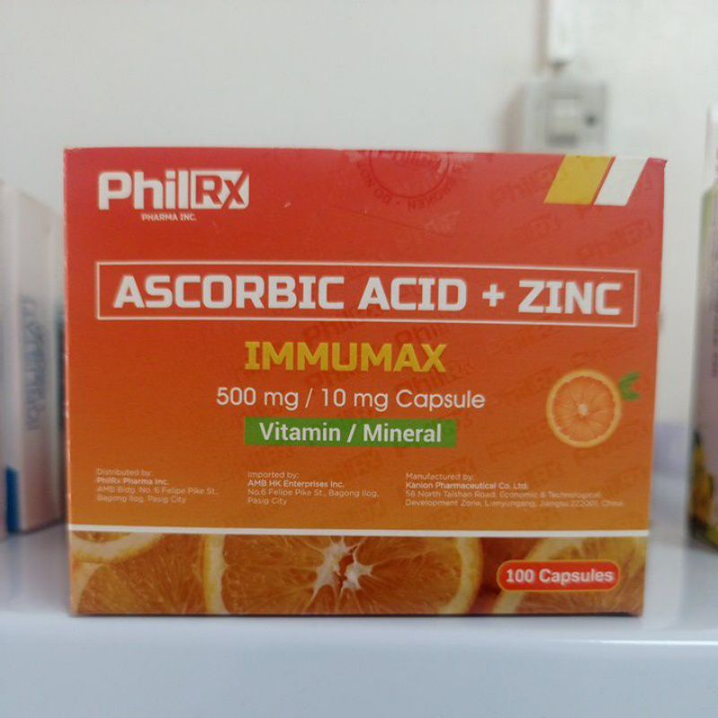 Vitamin C Zinc Immumax 1box Shopee Philippines