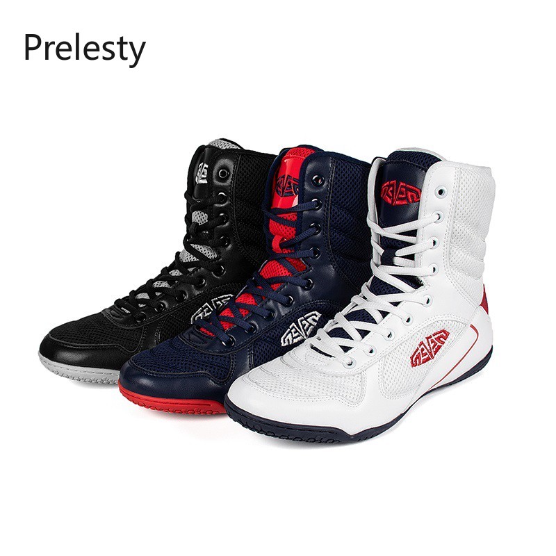 Professional Boxing Wrestling Shoes For Men Training Lace Up Boots Authentic Shopee Philippines