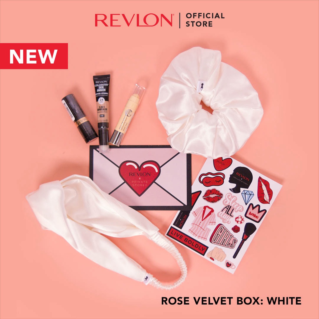Revlon x Private Storey Limited Edition Collab Rose Velvet Box