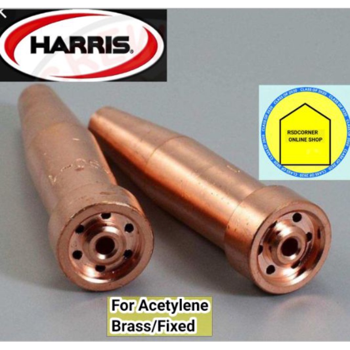 HARRIS CUTTING TIP FOR ("Acetylene" BRASS / Fixed ) Shopee Philippines