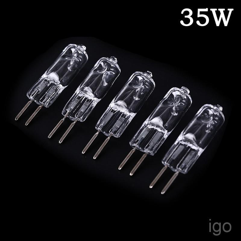 5Pcs 220V G5.3 35W/50W Base Halogen JC Type Bulbs Light Lamp Bulb Light