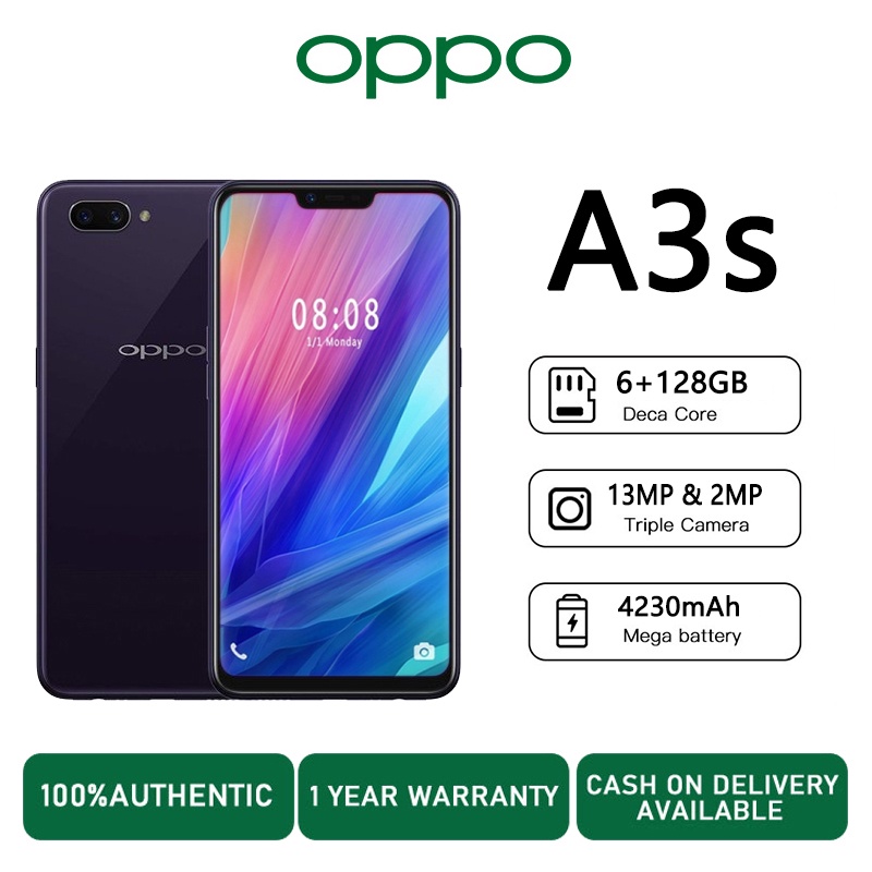 OPPO A3S 4GB RAM+ 64GB ROM smartphone 100 original brand new 6.2 inch