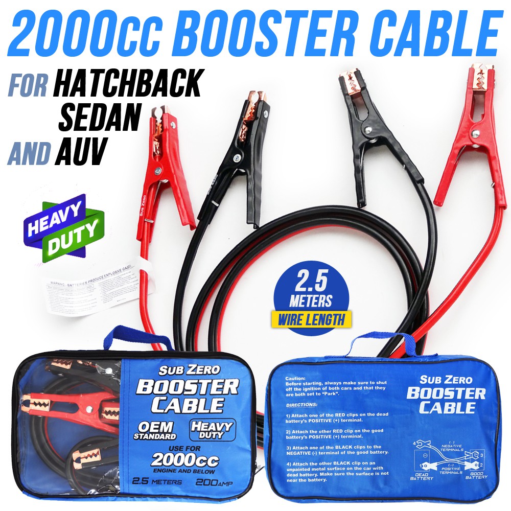 Sub Zero Car Battery Booster Jumper Cable Shopee Philippines