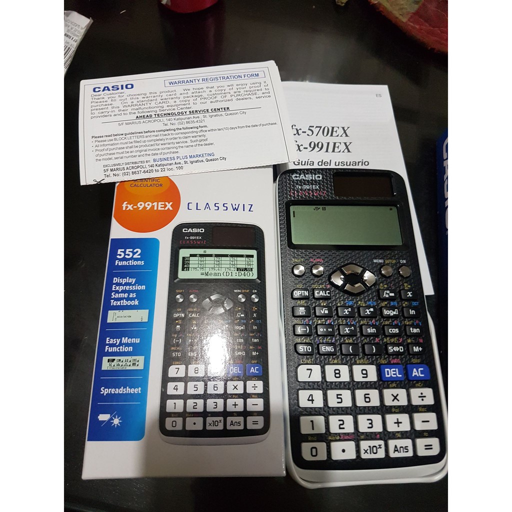 Casio Fx991ex FX991EX 991EX CLASSWIZ with FREE CLASSWIZ BOOK Shopee