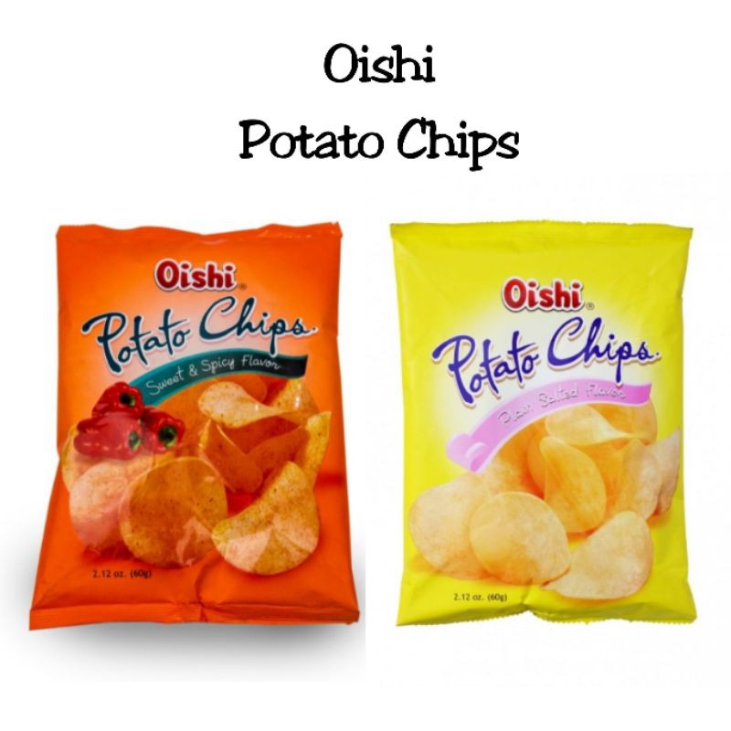 Oishi Potato Chips ( Plain Salted & Sweet & Spicy ) Shopee Philippines