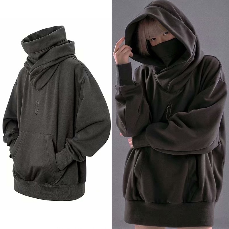 【M3XL】Japanese Harajuku style Oversized big neck hoodie for men Hip