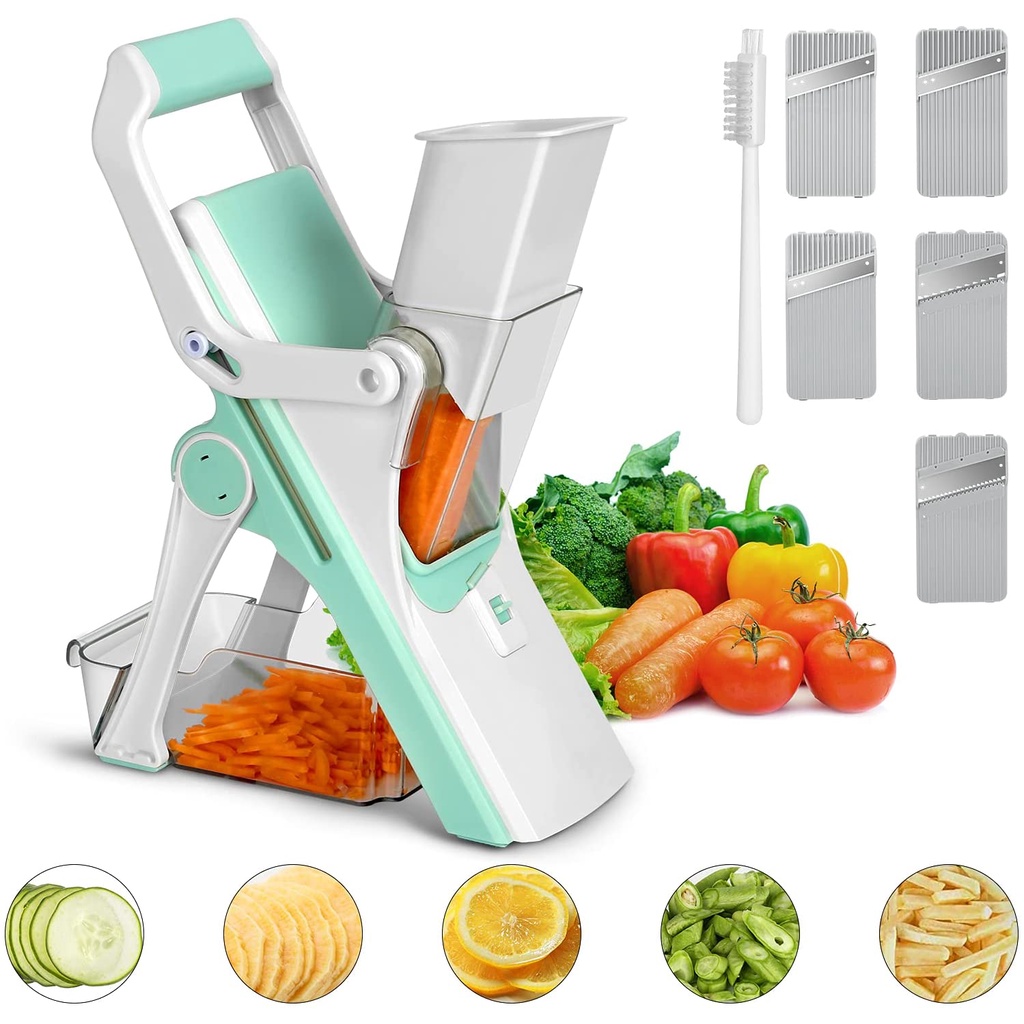 Safe Slice Mandolin Manual Cutter Chopping Knife Cut Fruit French Fries