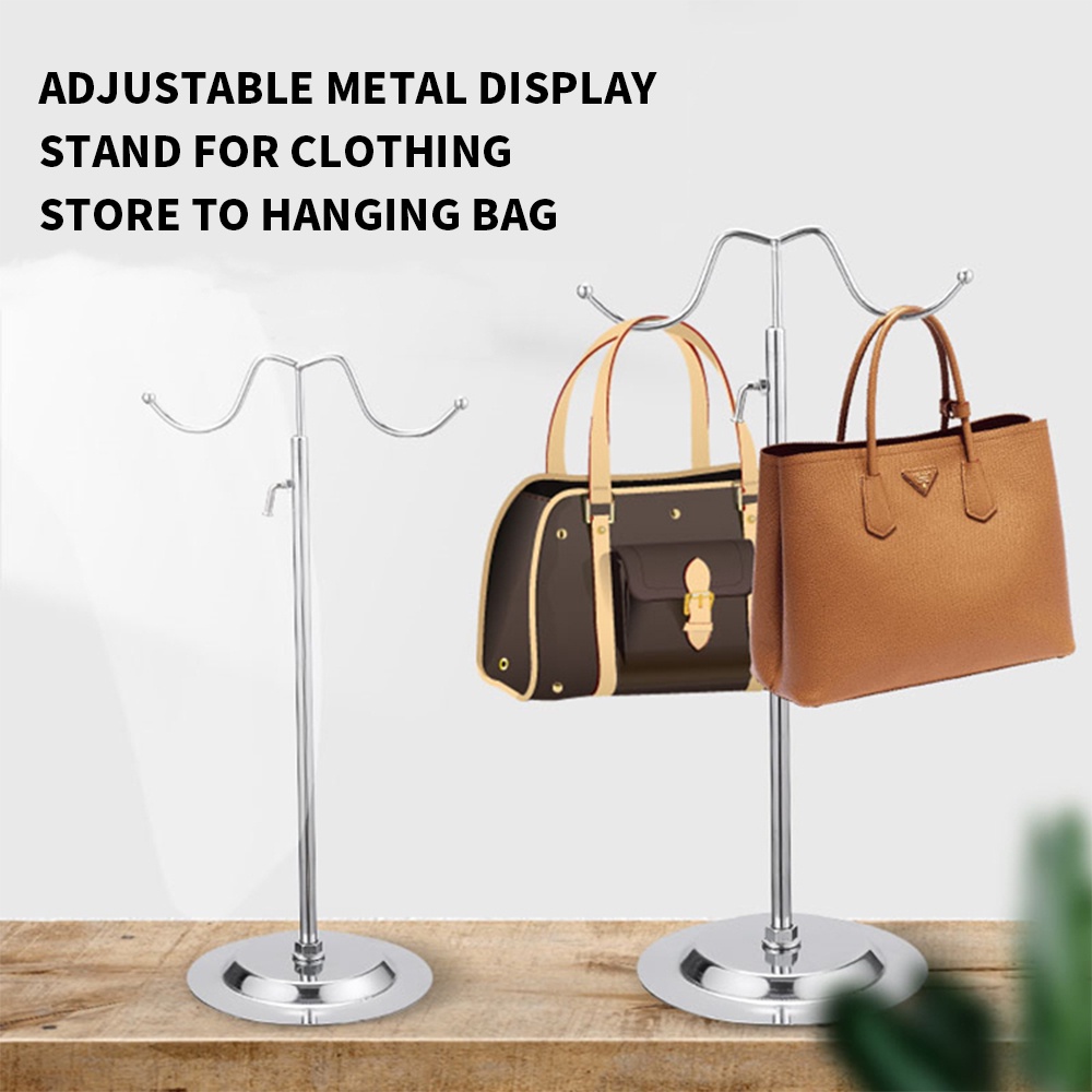 Bag Stand Holder Hanging Bags Display Desk Table Bag Organizer Shopee