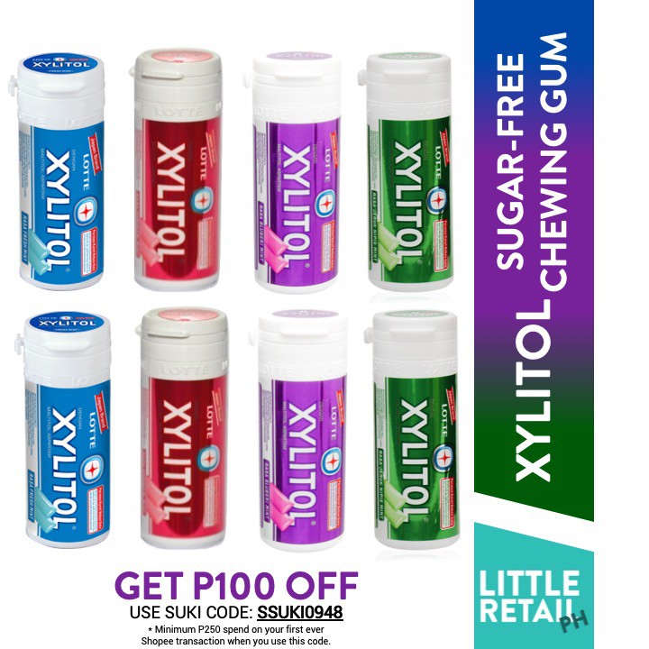 Keto/Low Carb SugarFree Chewing Gum Xylitol Lotte 27.55g Shopee