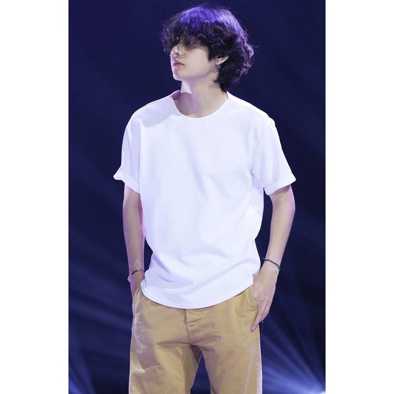BTS V Plain White Shirt [ONHAND RESTOCK] Shopee Philippines