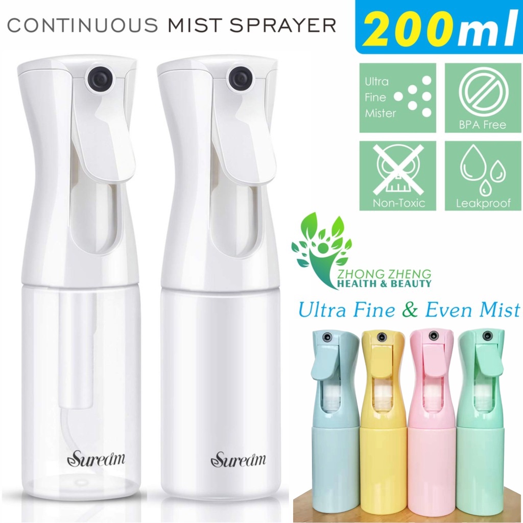 200ml Hair Spray Misting Bottle Mist Continuous Mist Sprayer For