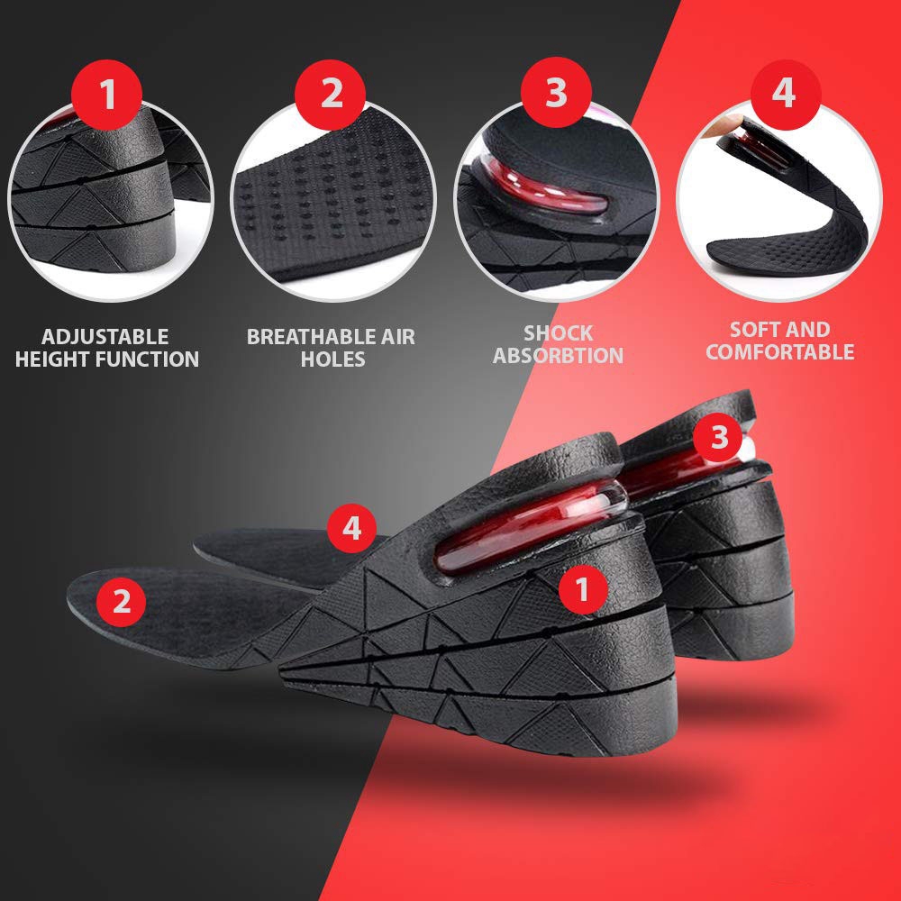 (READY SOCK)Height Increasing Insole, 3Layer Adjustable
