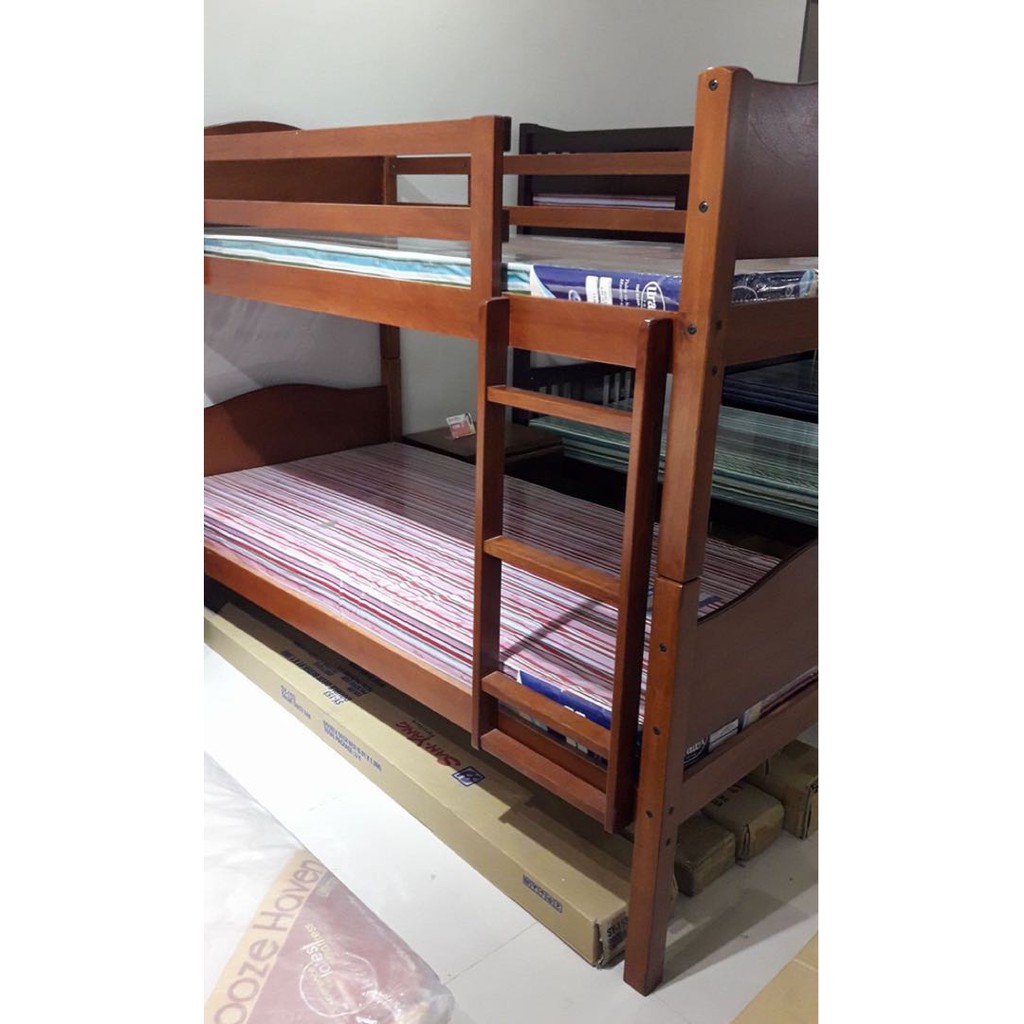 FOR PICK UP ONLY LAS PINAS AREA .Wood Double Deck/ Bunk Bed Shopee