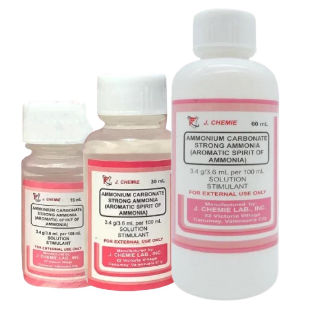 J. Chemie Spirit of Ammonia / Aromatic Ammonia Shopee Philippines