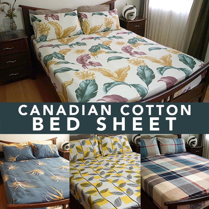 NEW! BED SHEET 3 IN 1CANADIAN COTTON (HIGH QUALITY KING, FULL, QUEEN