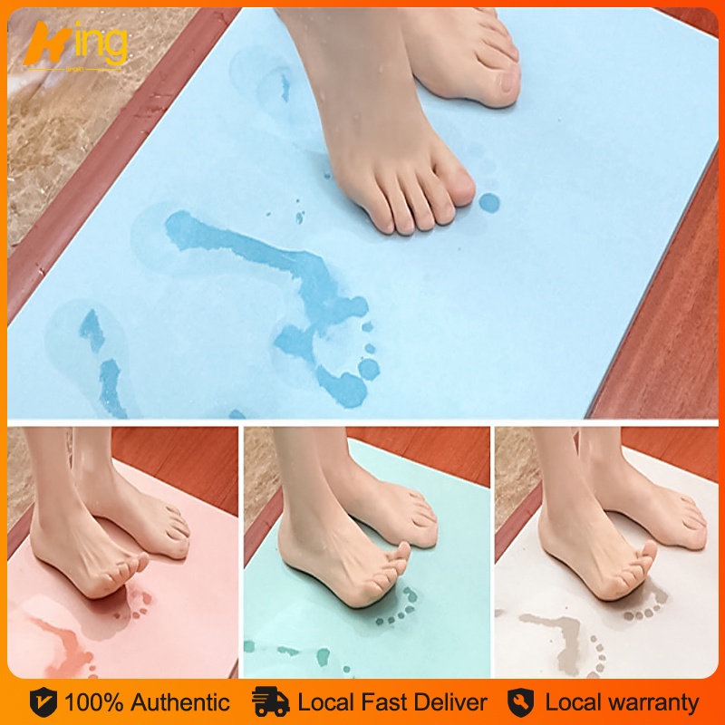 Quick Dry Diatomite Bath Mat Water Absorbent Soft foot mats Bathroom