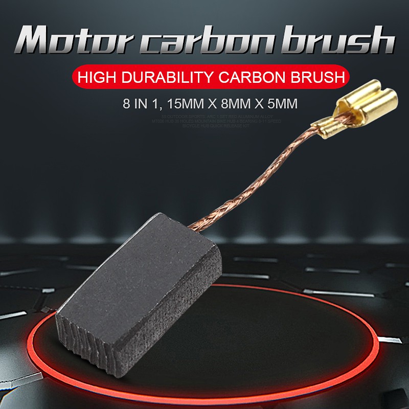 8Pcs 15mm x 8mm x 5mm Electric Carbon Brushes for Bosch Angle Grinder