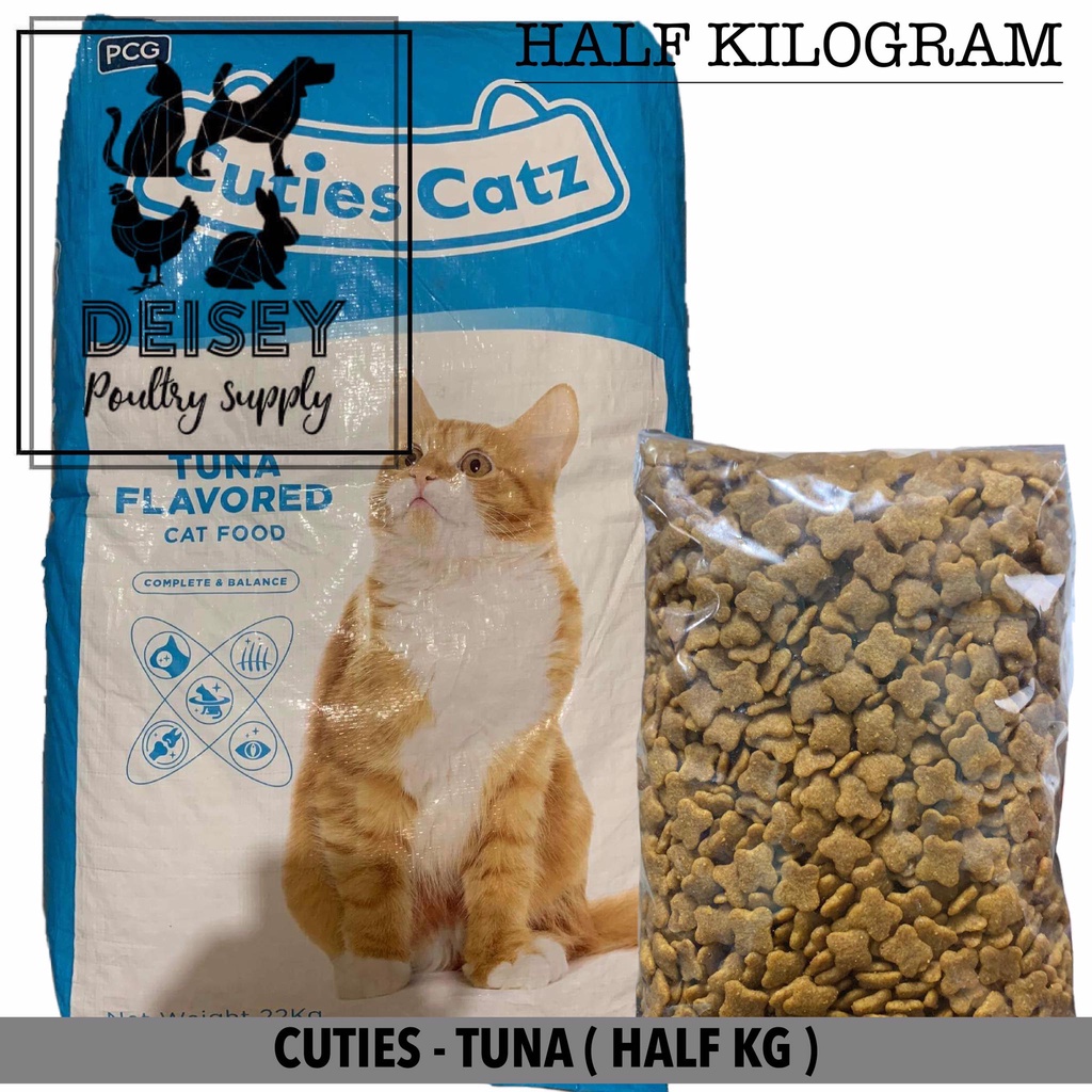 CUTIES CAT FOOD TUNA FLAVOR (HALF KILOGRAM) Shopee Philippines