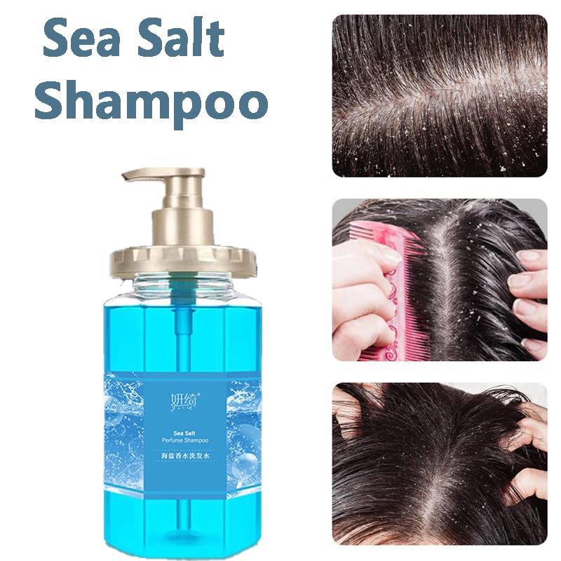 500ML Sea Salt Shampoo AntiDandruff Oil Control Treat Itchy Scalp