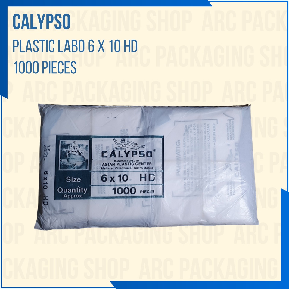 Calypso 6x10 HD Plastic Labo 1 Pack (1000 Pieces) Shopee Philippines