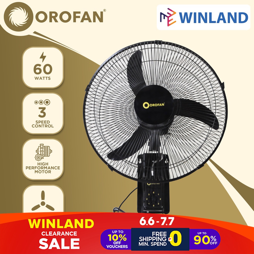 Orofan Original 16inches Industrial Wall Fan Electric Fan OIWF16B