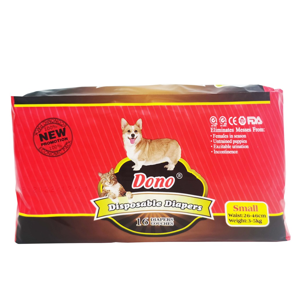 DONO Dog Disposable Diaper, Super Absorbent Shopee Philippines