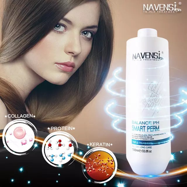 (1000ML) ORIGINAL Navensi 3in1 Hair Rebonding Cream for Straightening