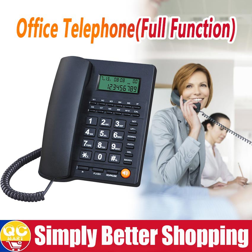 LCD Caller ID Landline Telephone Line Home Office Fixed Landline