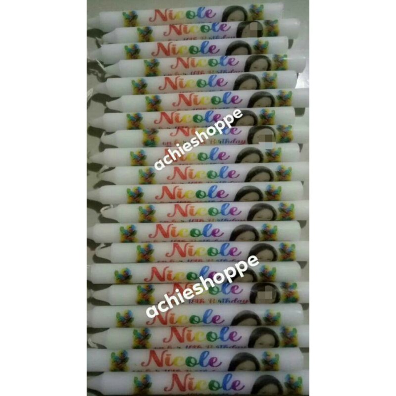 DEBUT CANDLE (Personalized) Shopee Philippines