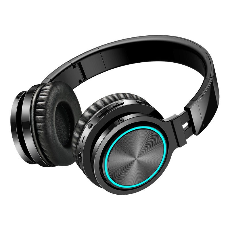 Picun B12 Wireless Bluetooth Headphones Over Ear With LED Light And Mic