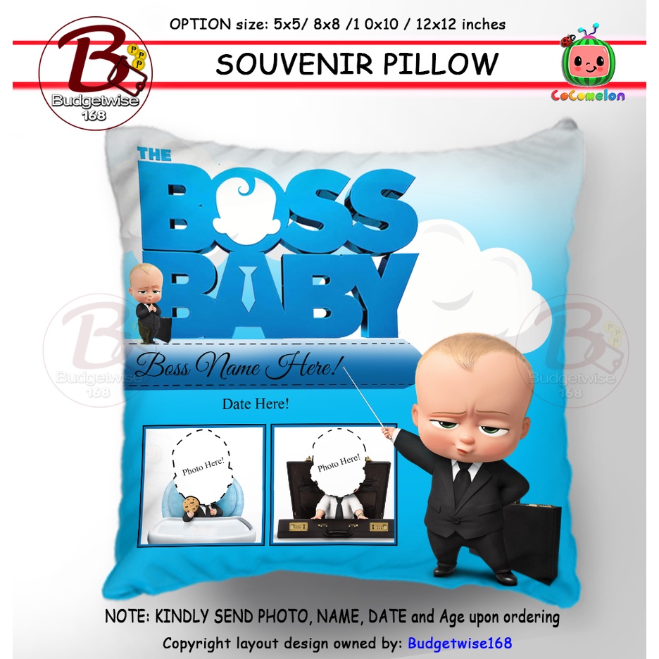 boss baby / boss baby pillow souvenir/ mini pillow / Birthday