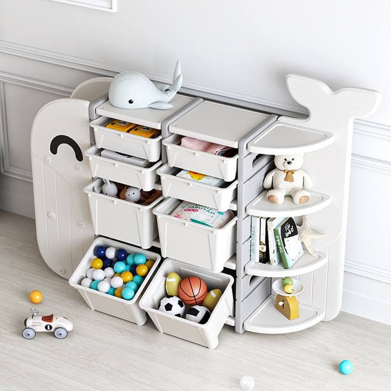 BYJ Whale Design Organizer Toy Storage for Kids Toy Organizer Rack Display Shelf Shopee