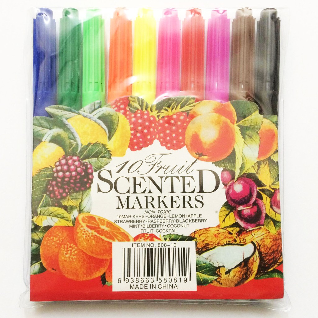 Fruit Scented Markers (10 Colors) Shopee Philippines