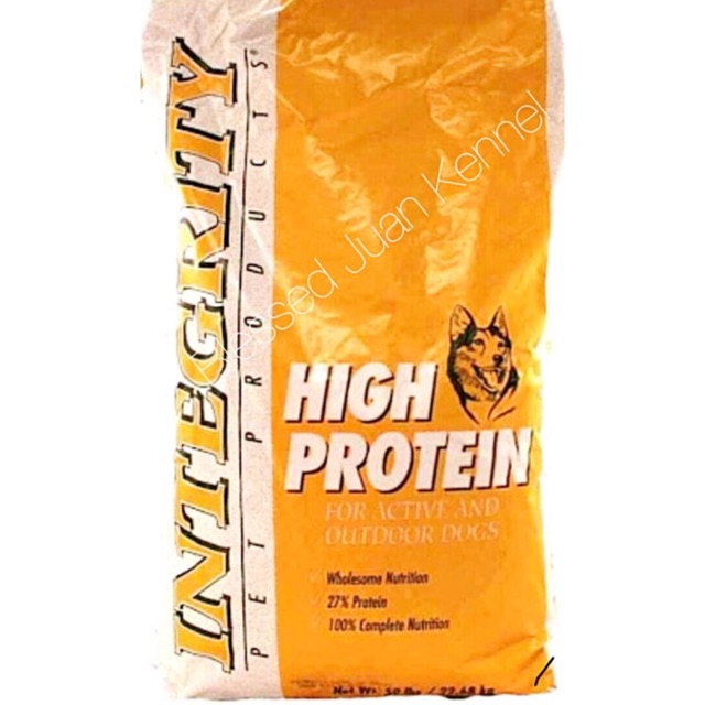 INTEGRITY HIGH PROTEIN Dogfood 22.7 kgs Shopee Philippines