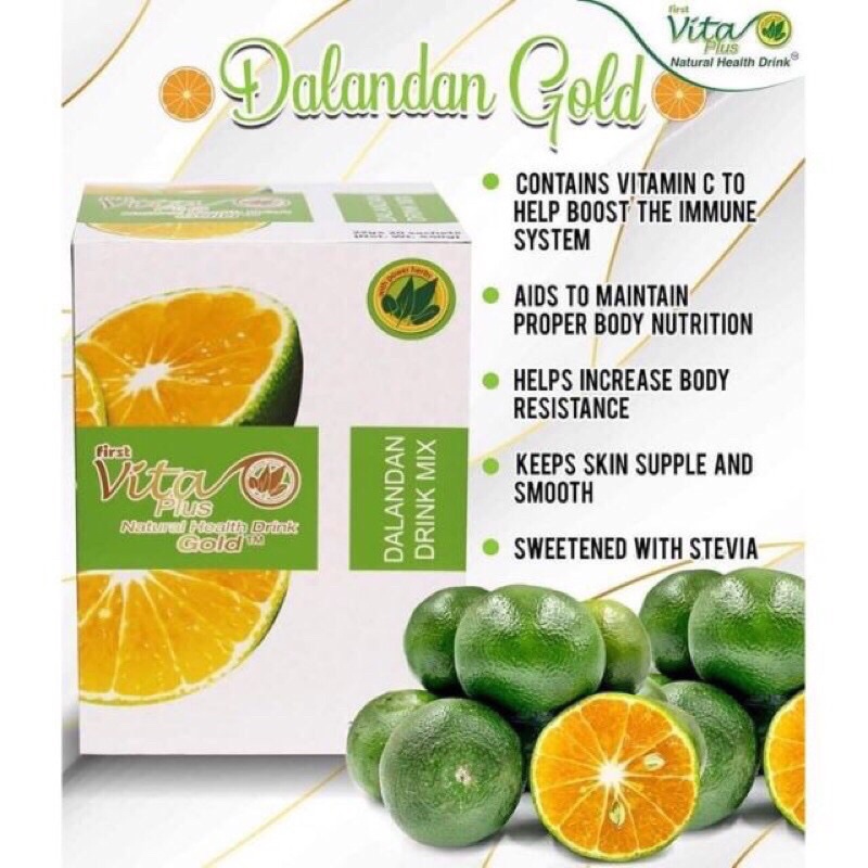COD! Authentic!! Vita Plus Dalandan Gold Health Drink 20s Shopee