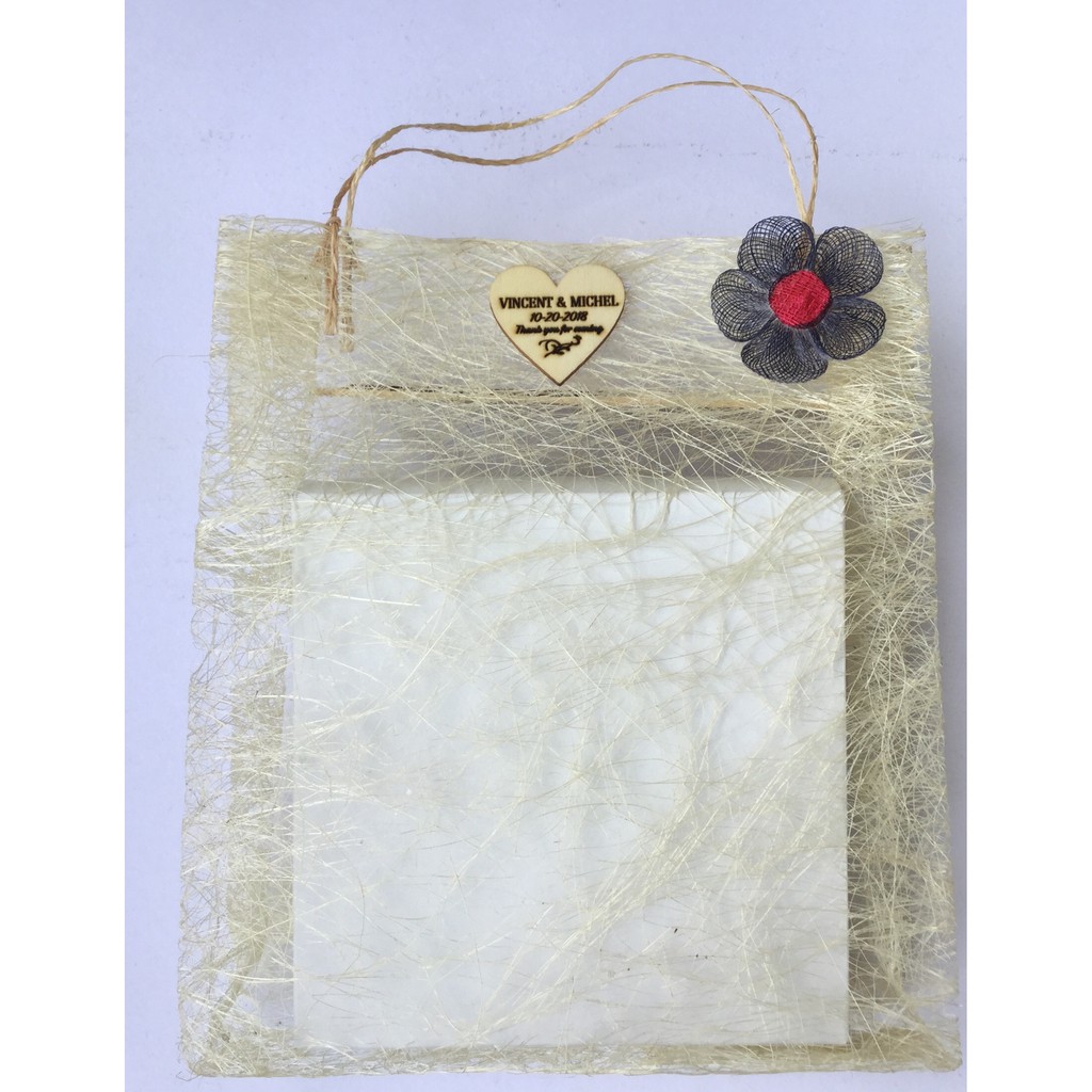 KrigKrafts Native Abaca Fiber Scrunch Gift Bag and Packaging NO DESIGN