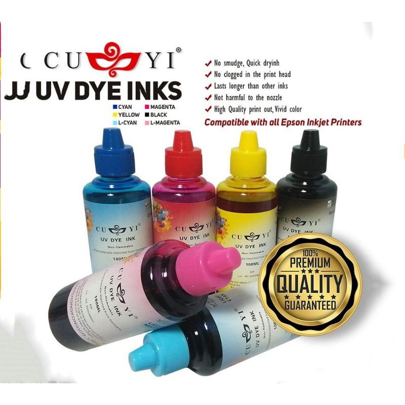 100ml CUYI Dye Ink for EPSON Inkjet Printers / Continous Refillable Ink