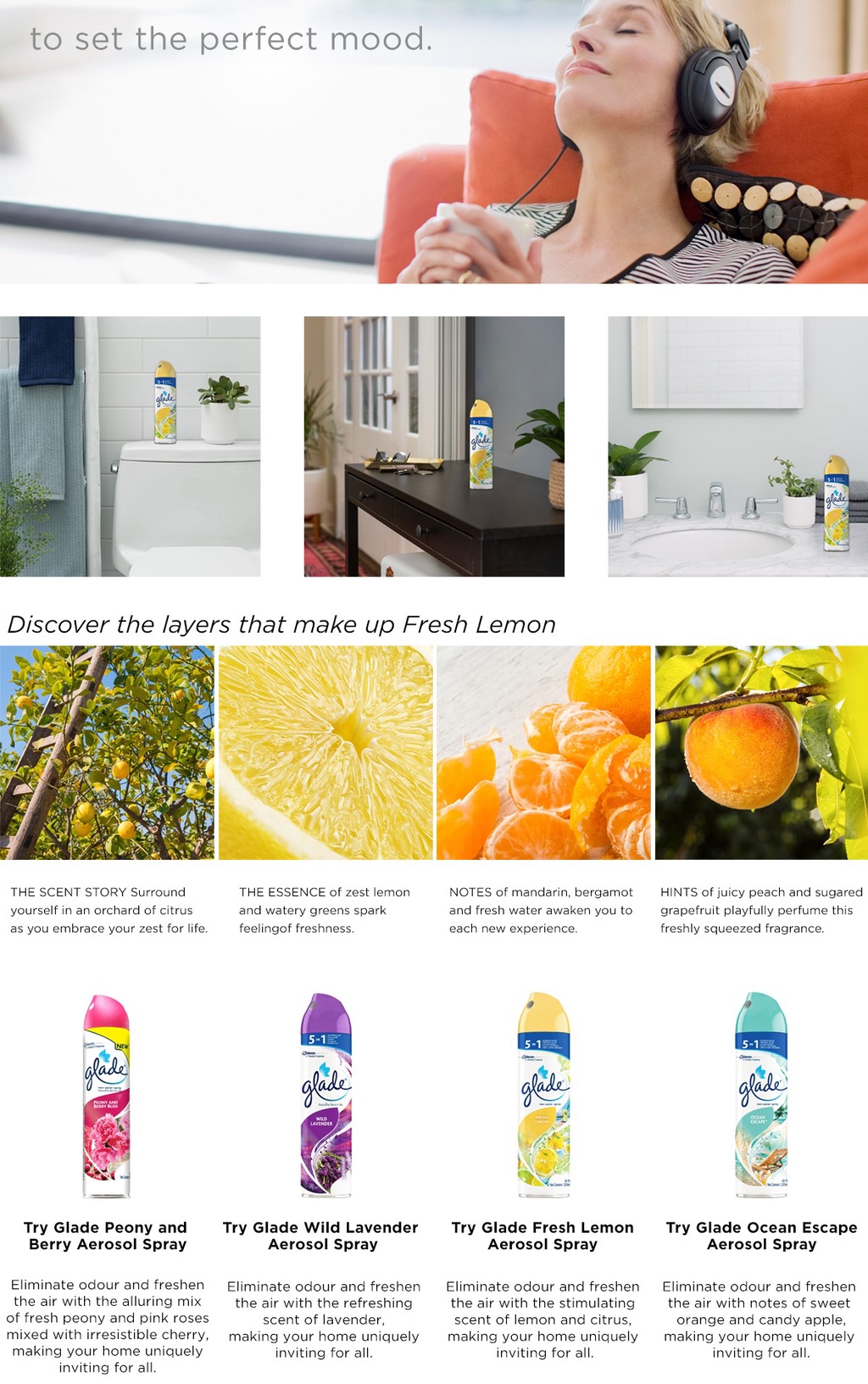 Glade Air Freshener Orange Squeeze 320ml Shopee Philippines