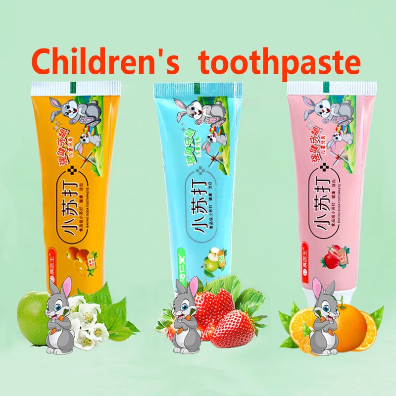 Children's baking soda toothpaste 60g fluoridefree can be swallowed mothproof toothpaste