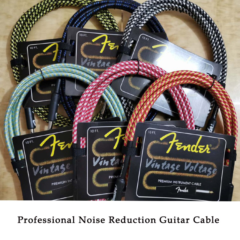 Fender Electric Guitar cable wire Cord Jack line Noise reduction bass cable 3 meters/ 6 Meters