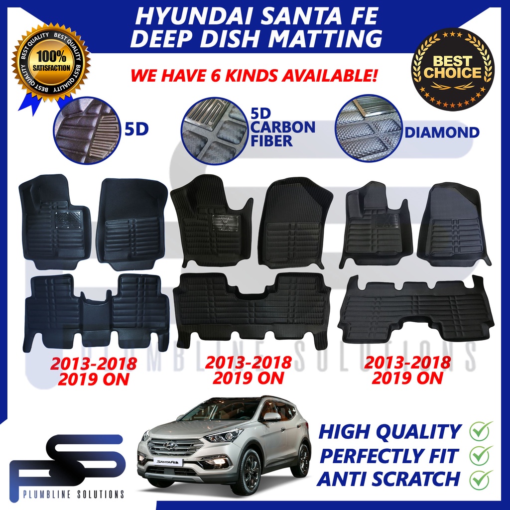 5D / Carbon Fiber Deep Dish for Hyundai Santa Fe 2013 2018 / 2019