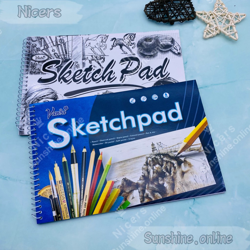 Vanda Small 6x9" Sketch pad W/spiral 20sheets Shopee Philippines