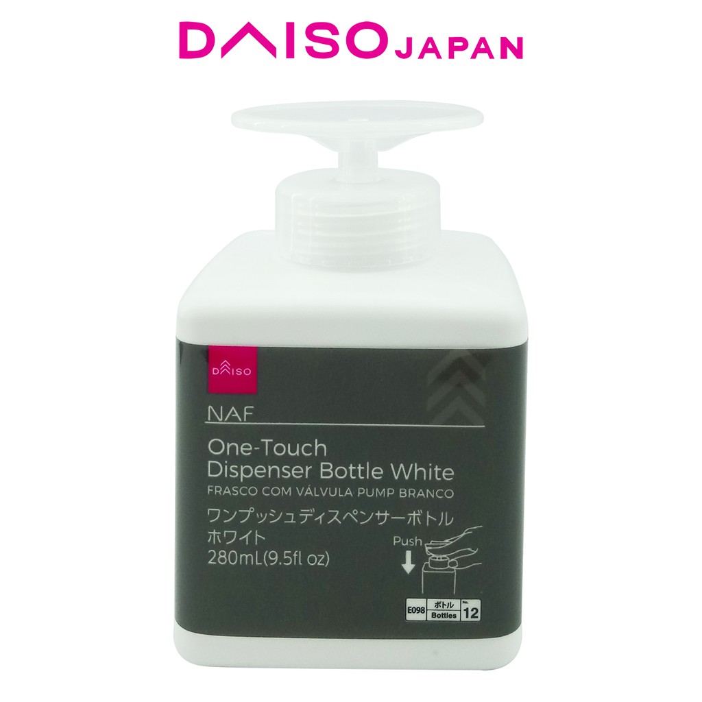 Daiso White OnePush Bottle Dispenser 280ml Shopee Philippines
