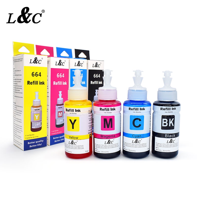 L&C Refill Epson 664 Ink refill compatible for epson L120 L100 L101