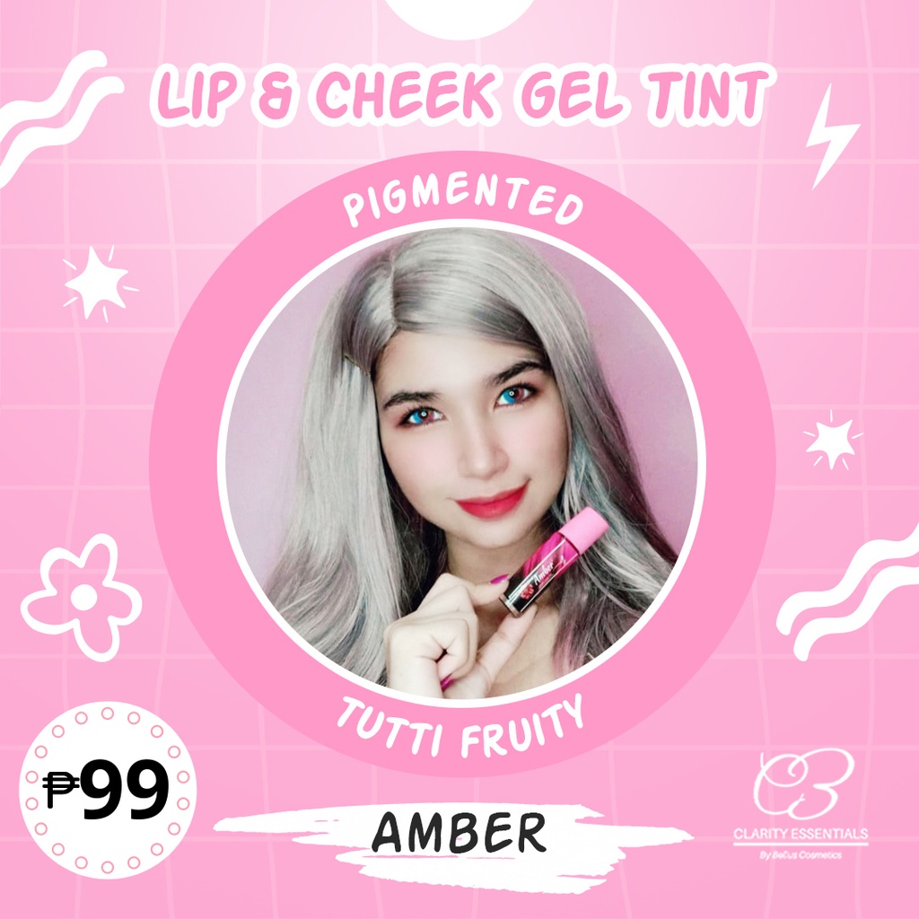 Amber Shade Lip and Cheek Tint Gel based Lip tint Lip Stain Bellus