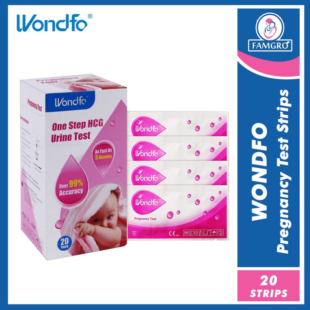 Wondfo, One Step HCG Urine Pregnancy Test, 20 Strip tests, 20